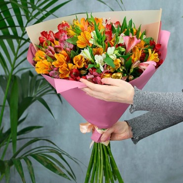 25 альстромерій мікс