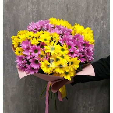 9 хризантем мікс