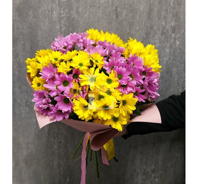 9 хризантем мікс