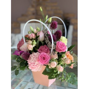 Композиция Сумочка Pink Pion