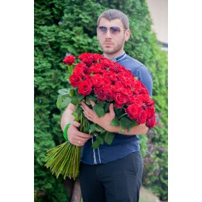 Букет Троянд Гран При 35 шт 70 см