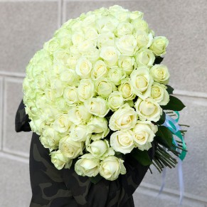 101 біла троянда 60 см Аваланч 101 біла троянда 60 см Аваланч