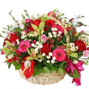 Корзина цветов "Роскошь"