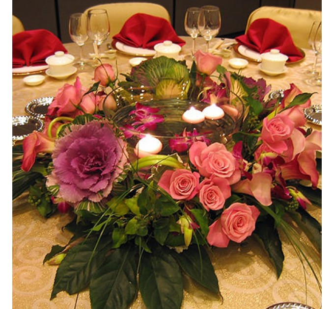 Композиция на стол "Праздничный ужин"