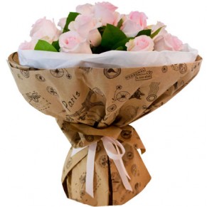 Букет рожевих троянд 50см Кімберлі 17 шт Букет рожевих троянд 50см Кімберлі 17 шт