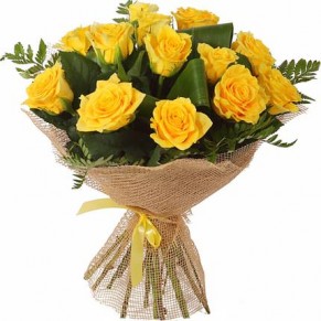Букет жовтих троянд Пенні Лейн 50 см 15 шт Букет жовтих троянд Пенні Лейн 50 см 15 шт