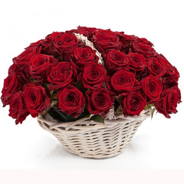 Корзина "51 алая роза"