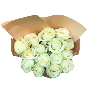 15 білих троянд 60 см Аваланч 15 білих троянд 60 см Аваланч