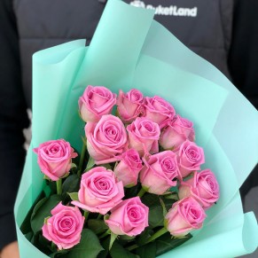 15 троянд Аква50см 15 троянд Аква50см