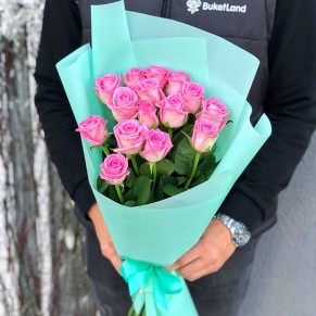 15 троянд Аква50см 15 троянд Аква50см