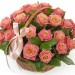 Корзина "25 розовых роз"