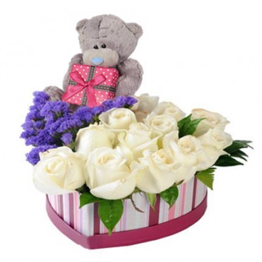 Цветы в коробке "Моей милашке"