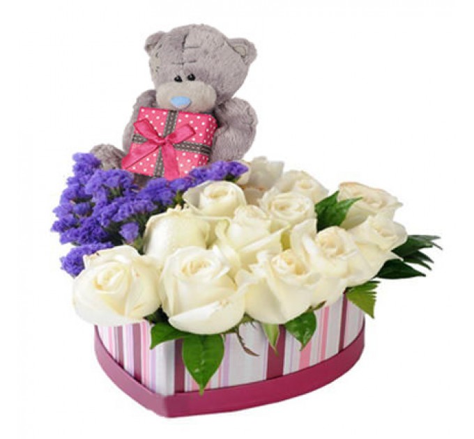 Цветы в коробке "Моей милашке"