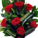 9 красных роз Фридом 90 см
