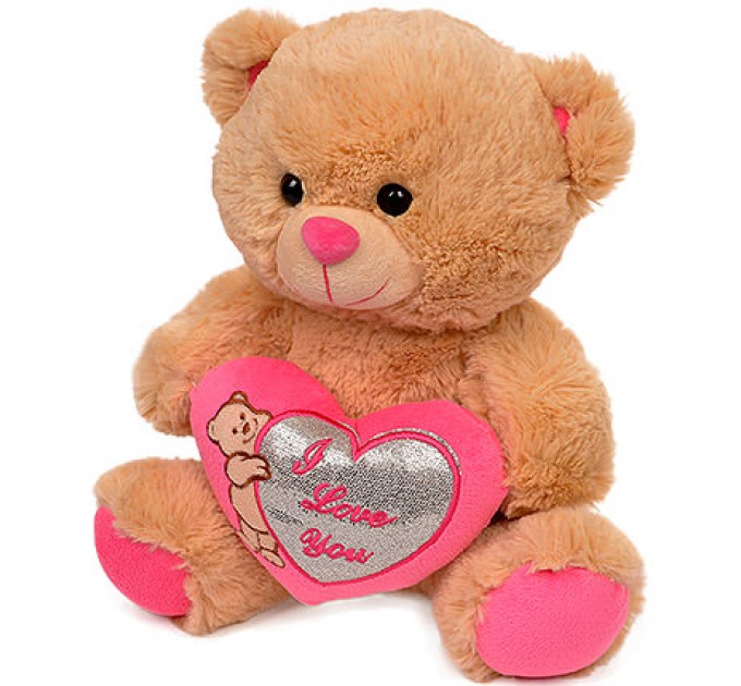 Мишка коричневый (с розовым сердцем)