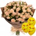 Букет "Прелесть" с воздушными шарами