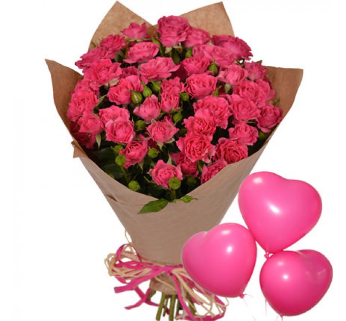 Букет "Очарование" с воздушными шарами