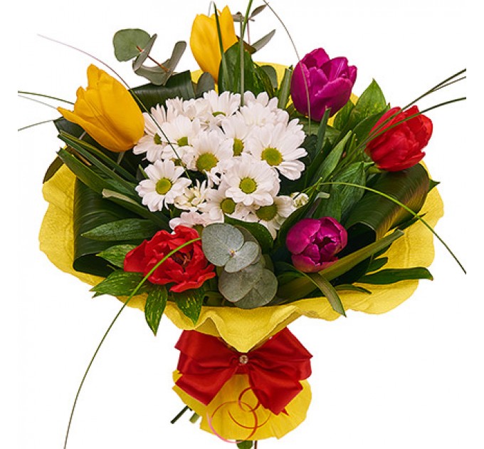 Букет "Весенняя радуга"