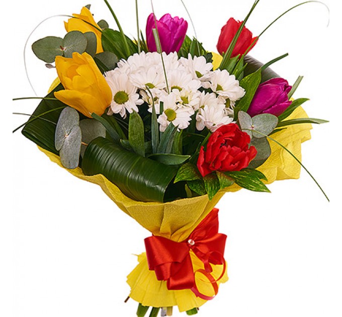 Букет "Весенняя радуга"