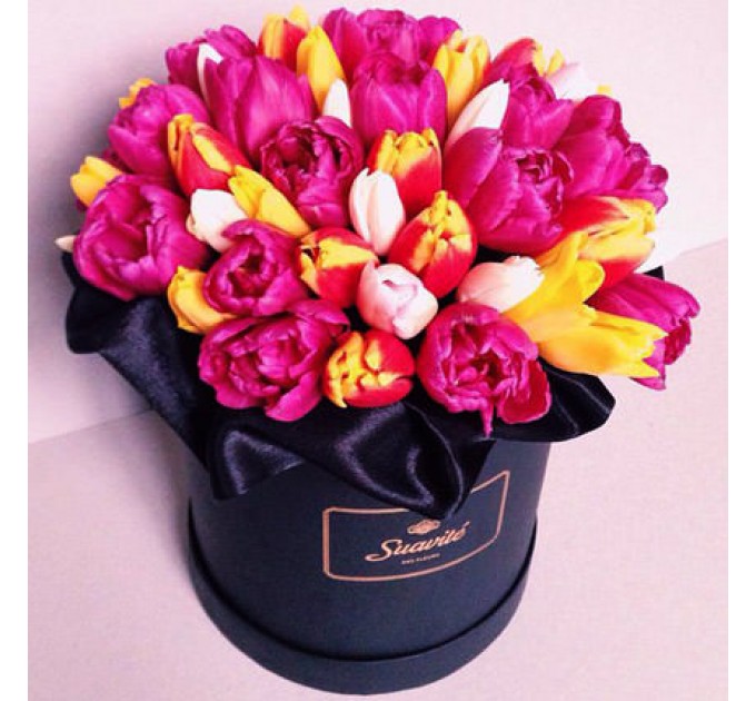 Цветы в коробке "Шик"