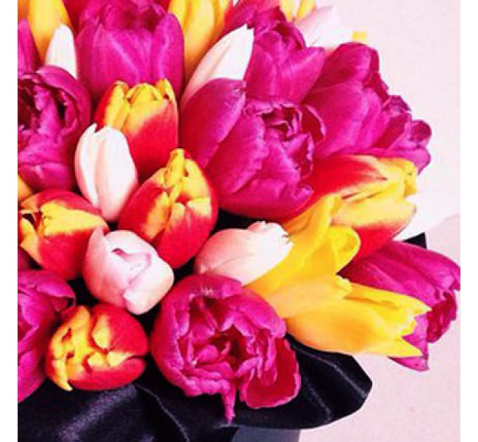 Цветы в коробке "Шик"