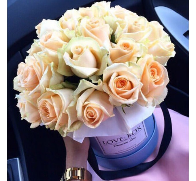 Цветы в коробке "Все о любви..."