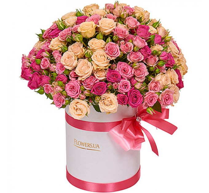 Цветы в коробке "Для моей милой"