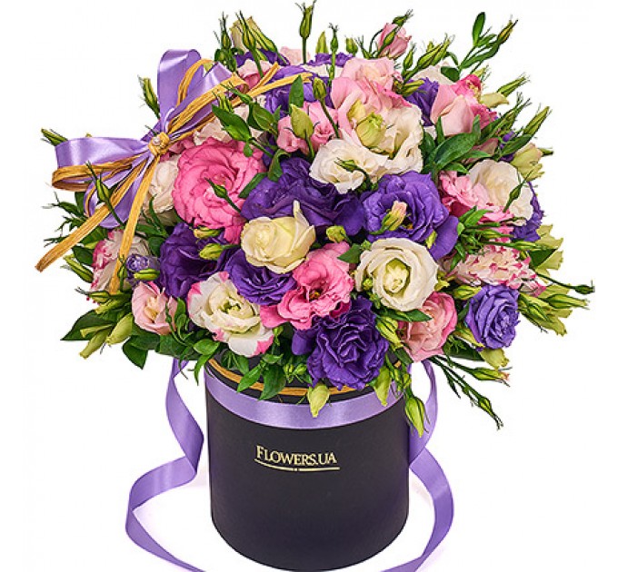 Цветы в коробке "Неземная красота"