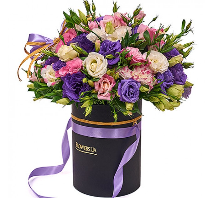 Цветы в коробке "Неземная красота"