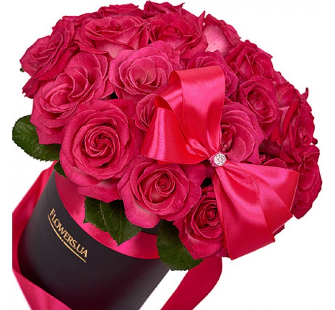 Цветы в коробке "Гламур"