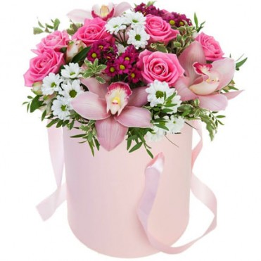 Цветы в коробке "Незабудка"