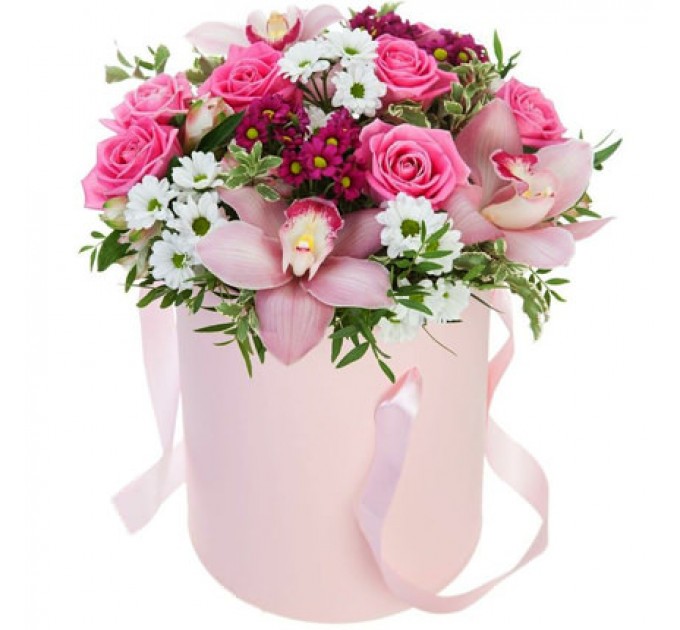 Цветы в коробке "Незабудка"