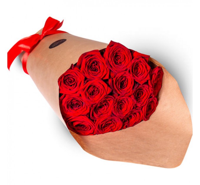 15 красных роз