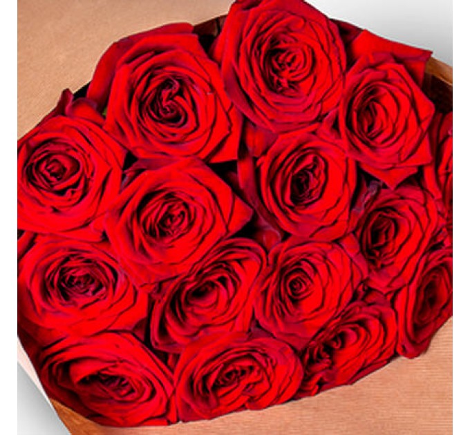 15 красных роз