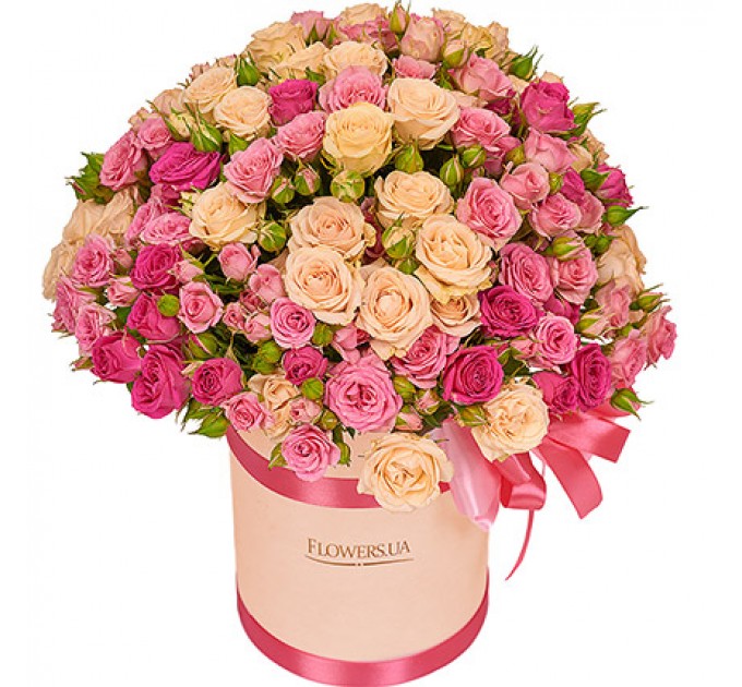 Цветы в коробке "Для моей милой!"