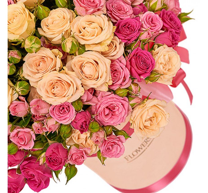 Цветы в коробке "Для моей милой!"