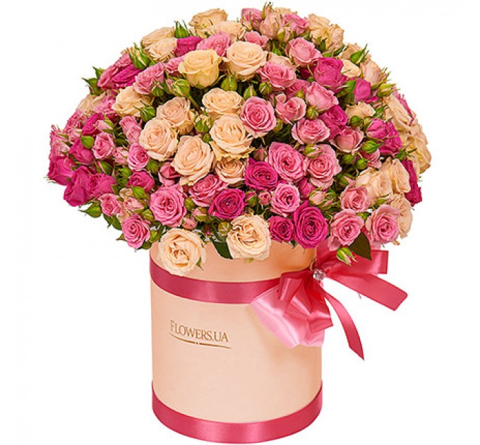 Цветы в коробке "Для моей милой!"