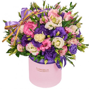 Цветы в коробке "Неземная красота!"