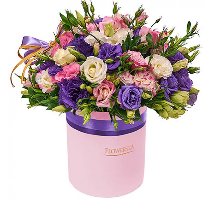 Цветы в коробке "Неземная красота!"