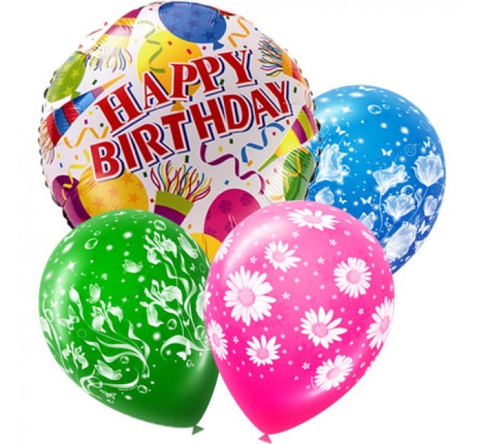 Мікс гелієвих кульок "Привітання!"