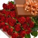 Цветы в коробке "25 красных роз!"