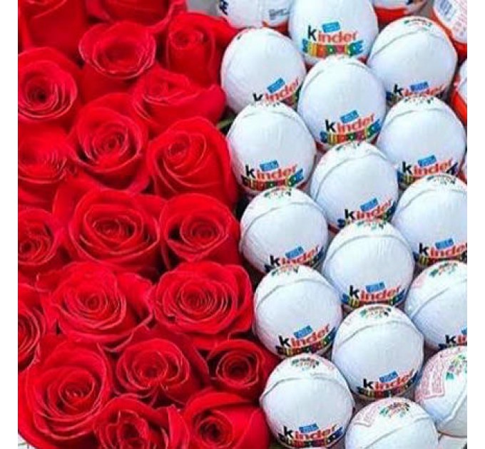 Композиция в коробке "Любимой"