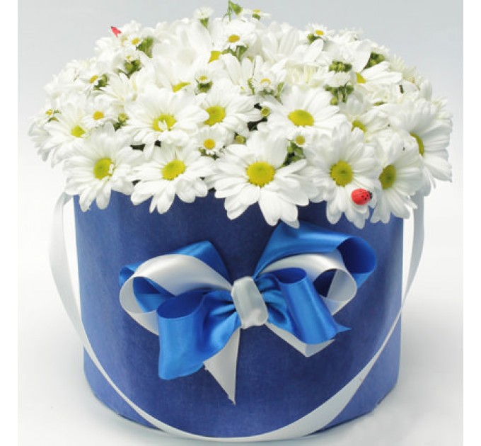 Цветы в коробке "Гадание на любовь"