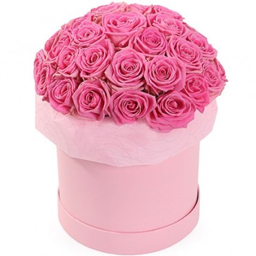 Цветы в коробке "Модный стиль"