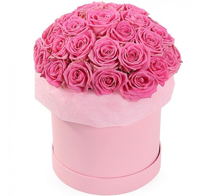 Цветы в коробке "Модный стиль"