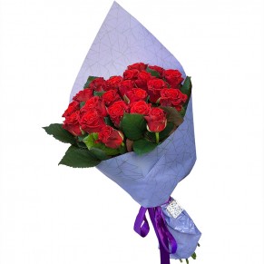 21 красная роза 50 см Эль Торо