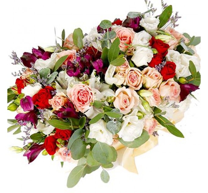 Цветы в коробке "Роскошный стиль"