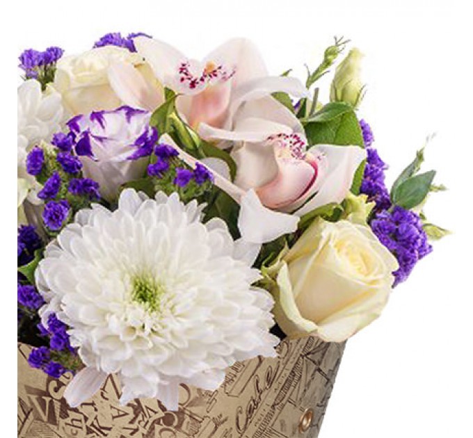 Букет в конус-пакете "Нежность"