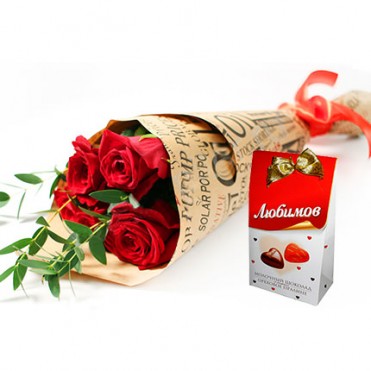 Букет "Прямо в сердце!"