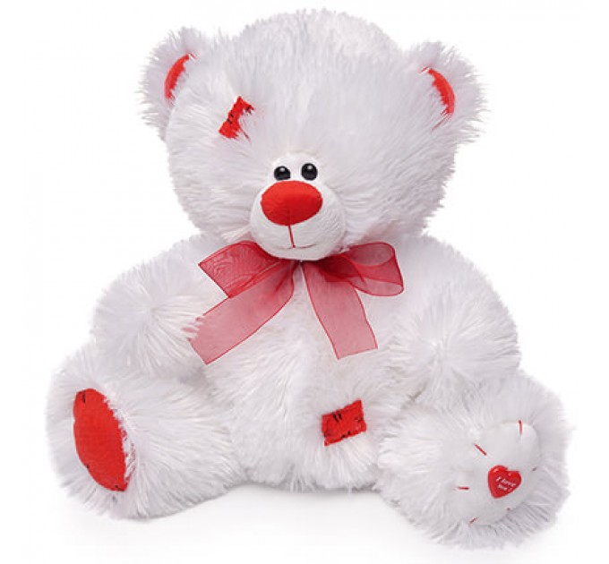 Мишка белый (в латках)